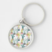 Laten we Taco Over Liefde | Cactus Pattern Sleutelhanger (Voorkant)