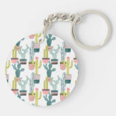 Laten we Taco Over Liefde | Cactus Pattern Sleutelhanger (Achterkant)