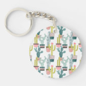 Laten we Taco Over Liefde | Cactus Pattern Sleutelhanger (Voorkant)
