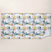 Laten we Taco Over Liefde | Cactus Pattern Strandlaken (Voorkant)