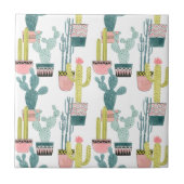 Laten we Taco Over Liefde | Cactus Pattern Tegeltje (Voorkant)