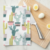 Laten we Taco Over Liefde | Cactus Pattern Theedoek (Quarter Fold)