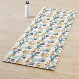 Laten we Taco Over Liefde   Cactus Pattern Yogamat