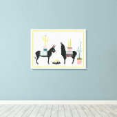 Laten we Taco Over Liefde Canvas Afdruk (Insitu (Houten vloer))