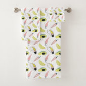 Laten we Taco Over Liefde | Cirkel Taco Element Bad Handdoek (Insitu)