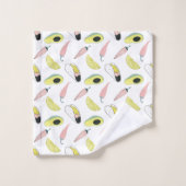 Laten we Taco Over Liefde | Cirkel Taco Element Bad Handdoek (Wasdoekje)