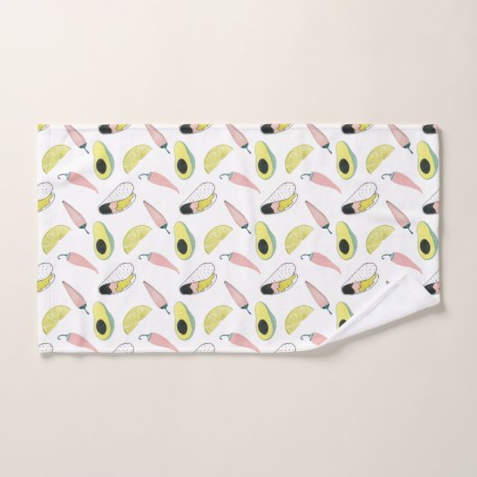 Laten we Taco Over Liefde | Cirkel Taco Element Bad Handdoek (Handdoek)