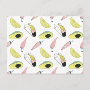 Laten we Taco Over Liefde   Cirkel Taco Element Briefkaart