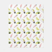 Laten we Taco Over Liefde | Cirkel Taco Element Fleece Deken (Voorkant)