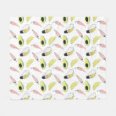 Laten we Taco Over Liefde | Cirkel Taco Element Fleece Deken (Voorkant (Horizontaal))