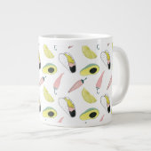 Laten we Taco Over Liefde | Cirkel Taco Element Grote Koffiekop (Voorkant rechts)