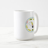 Laten we Taco Over Liefde | Cirkel Taco Element Koffiemok (Voorkant rechts)