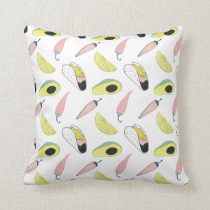 Laten we Taco Over Liefde   Cirkel Taco Element Kussen