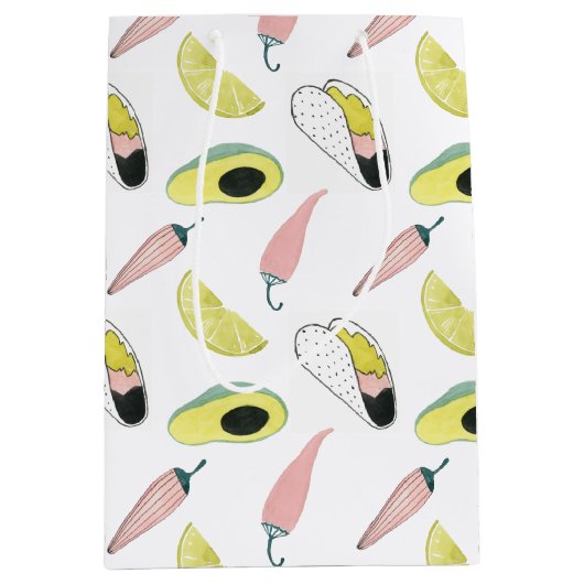 Laten we Taco Over Liefde | Cirkel Taco Element Medium Cadeauzakje (Voorkant)