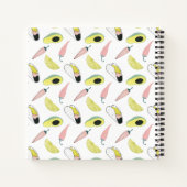 Laten we Taco Over Liefde | Cirkel Taco Element Notitieboek (Achterkant)