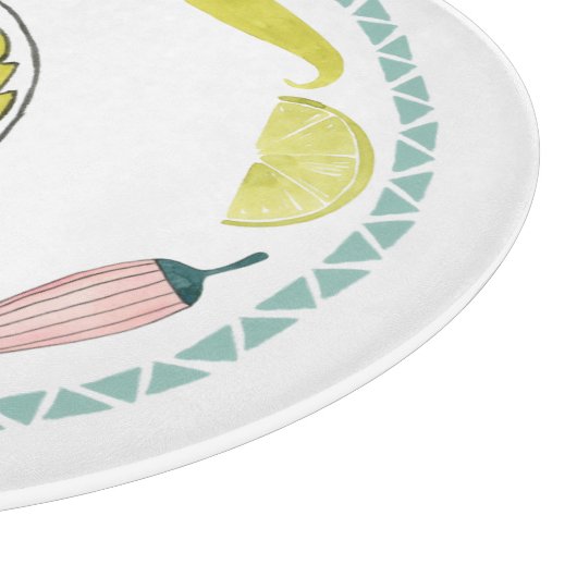 Laten we Taco Over Liefde | Cirkel Taco Element Snijplank (Hoek)