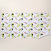 Laten we Taco Over Liefde | Cirkel Taco Element Strandlaken (Voorkant)