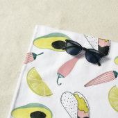 Laten we Taco Over Liefde | Cirkel Taco Element Strandlaken (In situ)