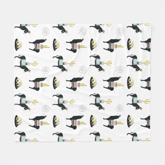 Laten we Taco Over Liefde Fleece Deken (Voorkant (Horizontaal))