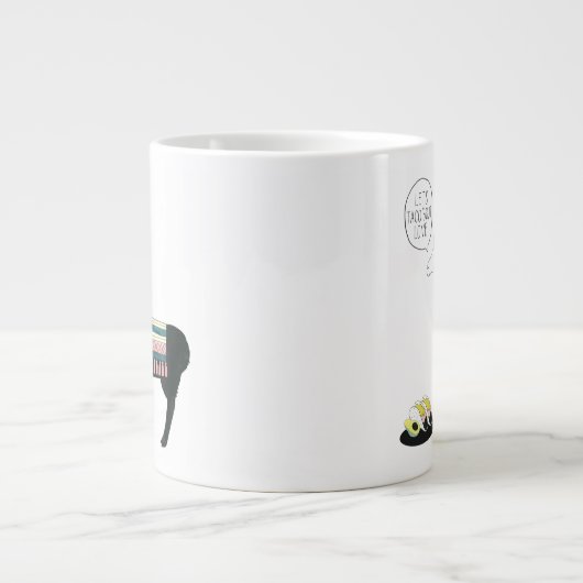 Laten we Taco Over Liefde Grote Koffiekop (Voorkant)