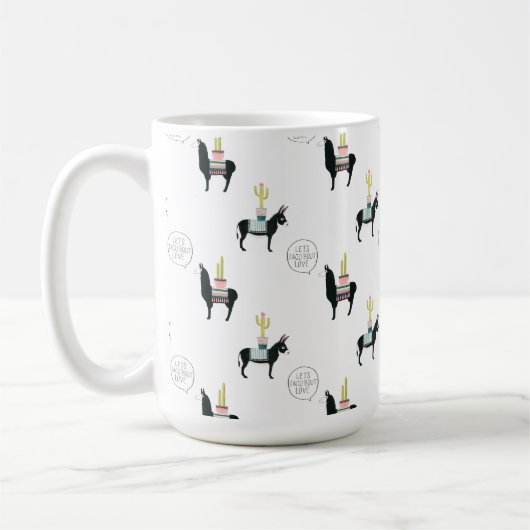 Laten we Taco Over Liefde Koffiemok (Links)