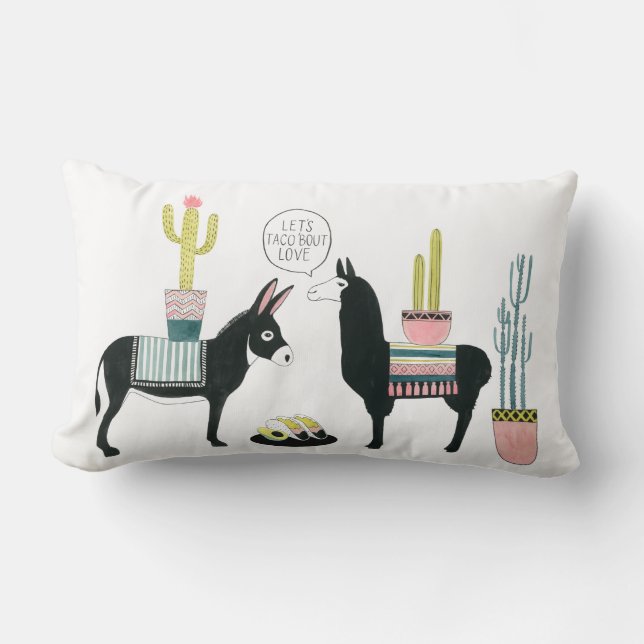 Laten we Taco Over Liefde Kussen (Voorkant)