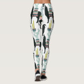 Laten we Taco Over Liefde | Llama en Donkey Patroo Leggings (Achterkant)