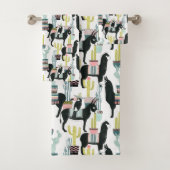 Laten we Taco Over Liefde | Llama en Donkey Patter Bad Handdoek (Insitu)