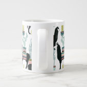 Laten we Taco Over Liefde | Llama en Donkey Patter Grote Koffiekop (Achterkant)