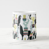 Laten we Taco Over Liefde | Llama en Donkey Patter Grote Koffiekop (Voorkant)