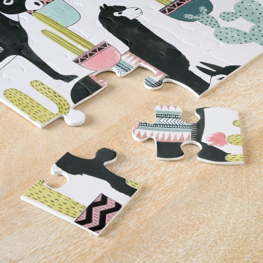 Laten we Taco Over Liefde | Llama en Donkey Patter Legpuzzel (Zijkant)