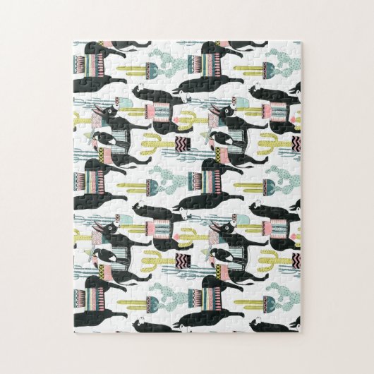 Laten we Taco Over Liefde | Llama en Donkey Patter Legpuzzel (Verticaal)