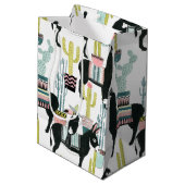 Laten we Taco Over Liefde | Llama en Donkey Patter Medium Cadeauzakje (Achterkant Gekanteld)