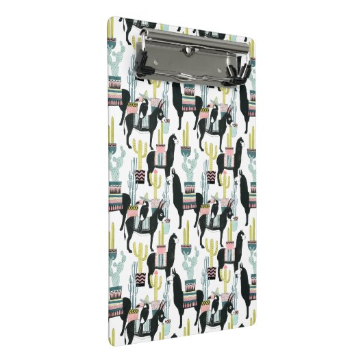 Laten we Taco Over Liefde | Llama en Donkey Patter Mini Klembord (Schuin)