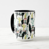 Laten we Taco Over Liefde | Llama en Donkey Patter Mok (Voorkant links)