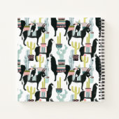 Laten we Taco Over Liefde | Llama en Donkey Patter Notitieboek (Achterkant)