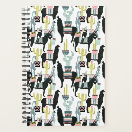 Laten we Taco Over Liefde | Llama en Donkey Patter Planner (Voorkant)