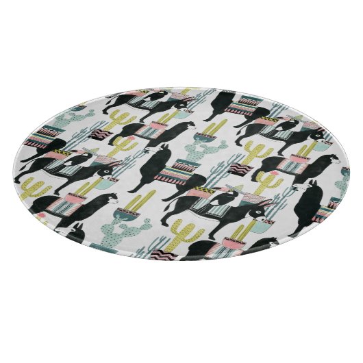 Laten we Taco Over Liefde | Llama en Donkey Patter Snijplank (Hoek)