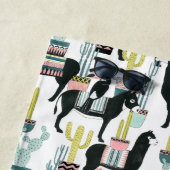 Laten we Taco Over Liefde | Llama en Donkey Patter Strandlaken (In situ)