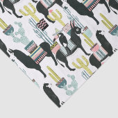 Laten we Taco Over Liefde | Llama en Donkey Patter Tissuepapier (Detail)