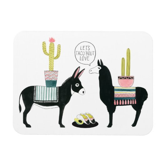 Laten we Taco Over Liefde Magneet (Horizontaal)