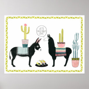 Laten we Taco Over Liefde Poster