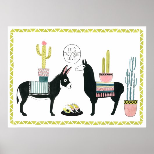 Laten we Taco Over Liefde Poster (Voorkant)