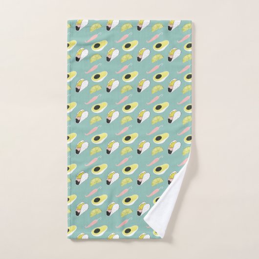 Laten we Taco Over Liefde | Taco Element Pattern Bad Handdoek (Handdoek)