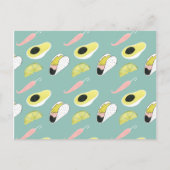 Laten we Taco Over Liefde | Taco Element Pattern Briefkaart (Voorkant)
