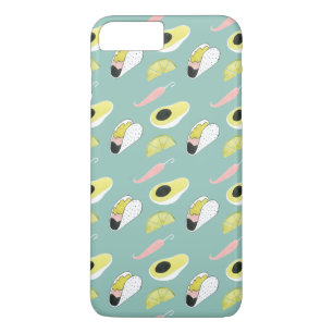 Laten we Taco Over Liefde   Taco Element Pattern iPhone 8/7 Plus Hoesje