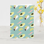 Laten we Taco Over Liefde | Taco Element Pattern Kaart (Gele Bloem)