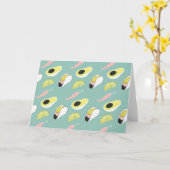 Laten we Taco Over Liefde | Taco Element Pattern Kaart (Gele Bloem)