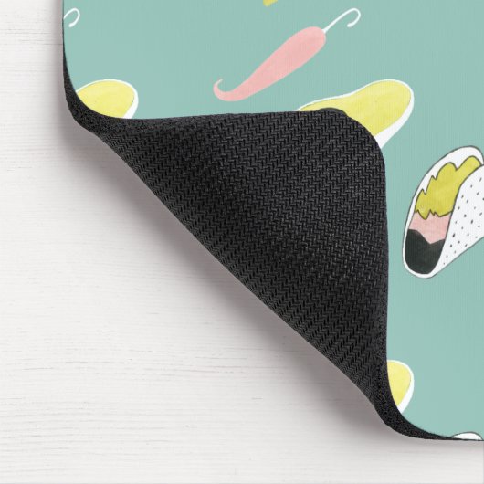 Laten we Taco Over Liefde | Taco Element Pattern Muismat (Hoek)