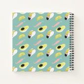 Laten we Taco Over Liefde | Taco Element Pattern Notitieboek (Achterkant)